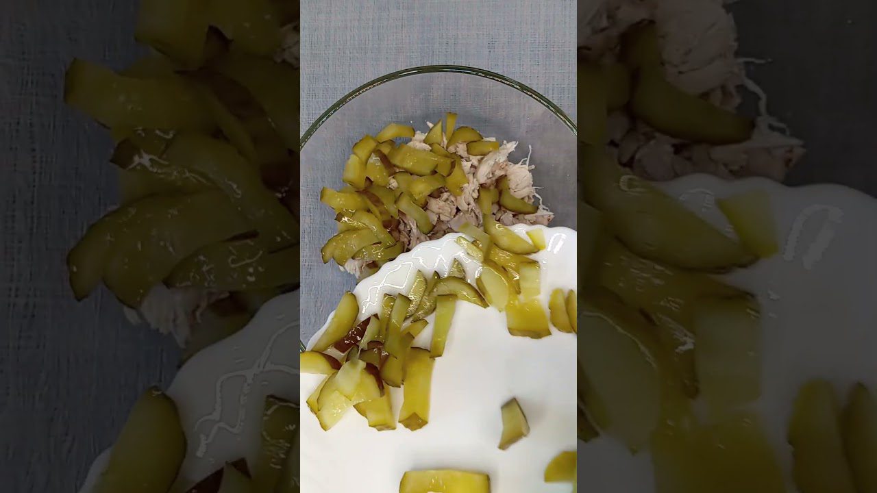 Рецепт намазки на хліб з курки та маринованих огірків 