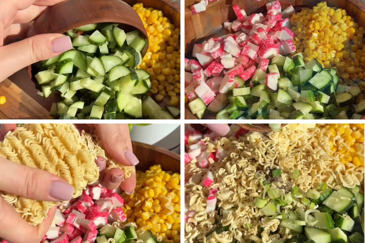 Кулінари поділились бюджетним рецептом салату з крабових паличок і мівіни