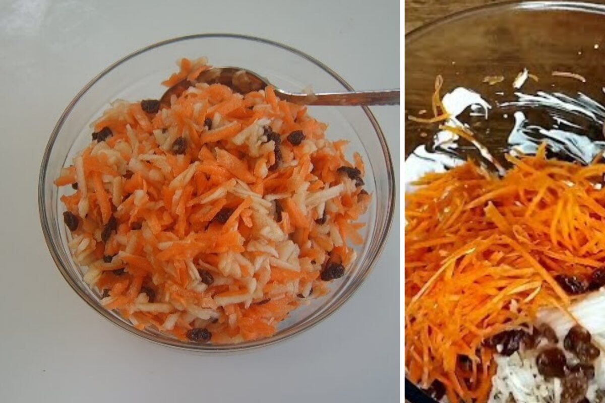 Рецепт вітамінного салату з родзинками