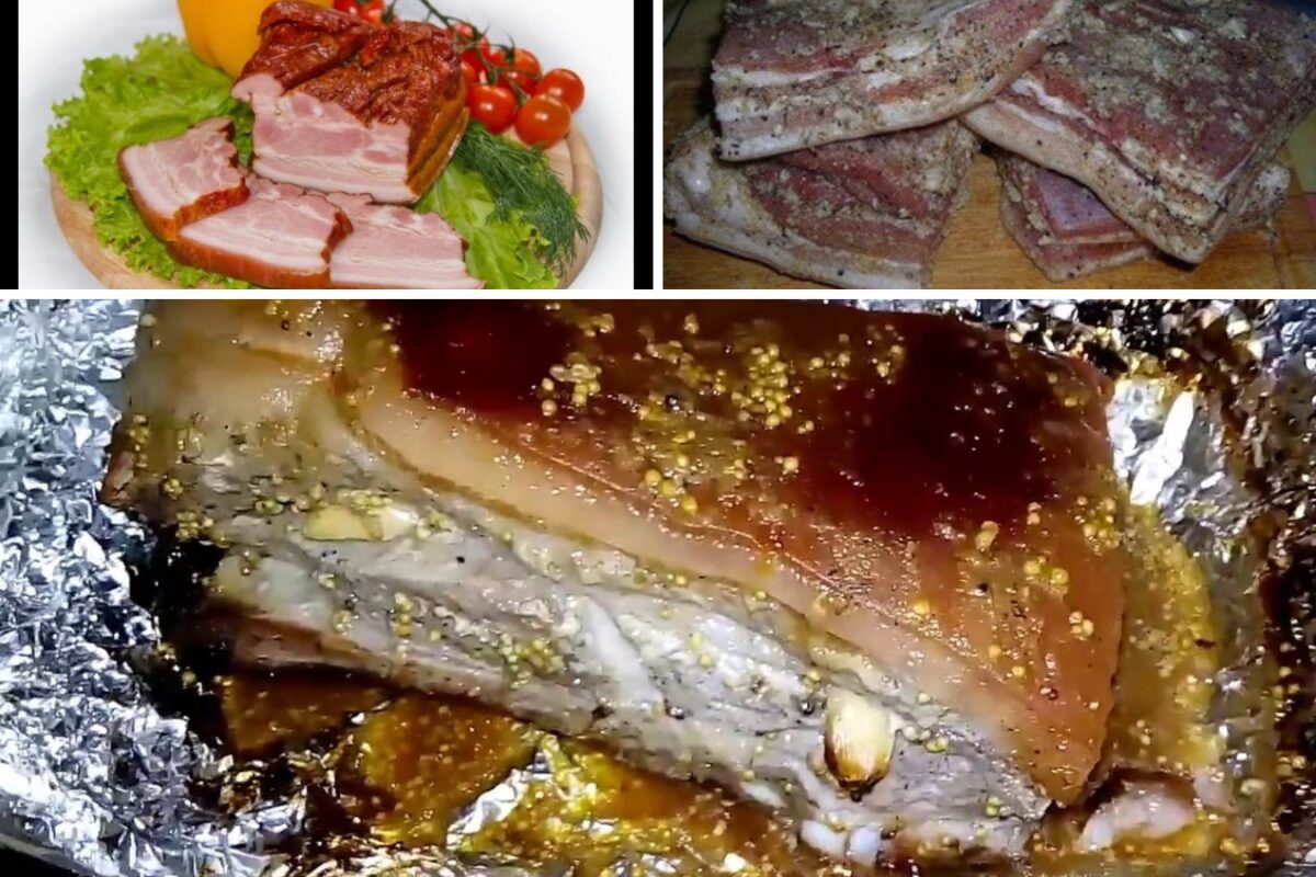 Рецепт солоної грудинки, яка виглядає як копчена