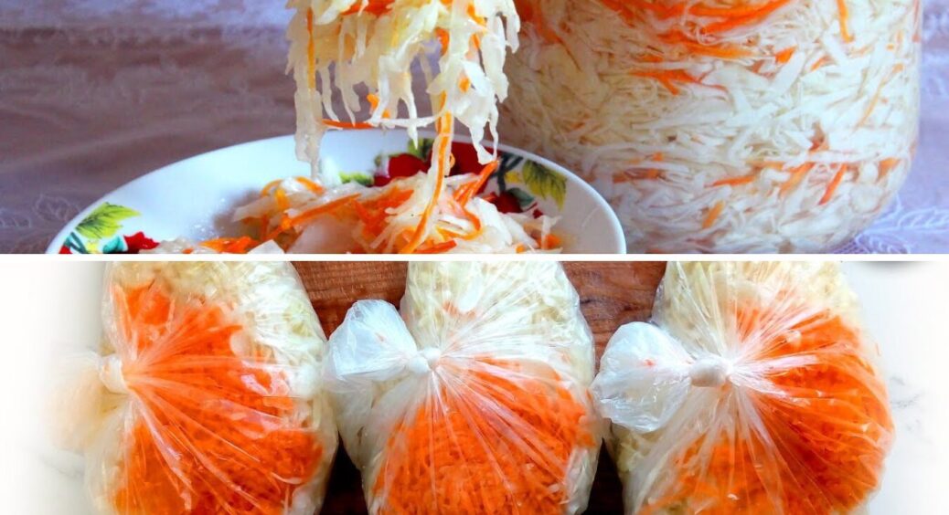 Капуста в пакеті за 5 хвилин: хрустка закуска з 3-х копійчаних інгредієнтів, схожа на квашену 