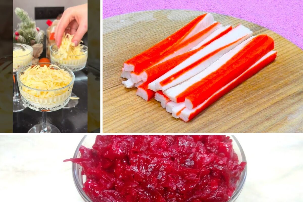 Рецепт салату Рожевий Фламінго