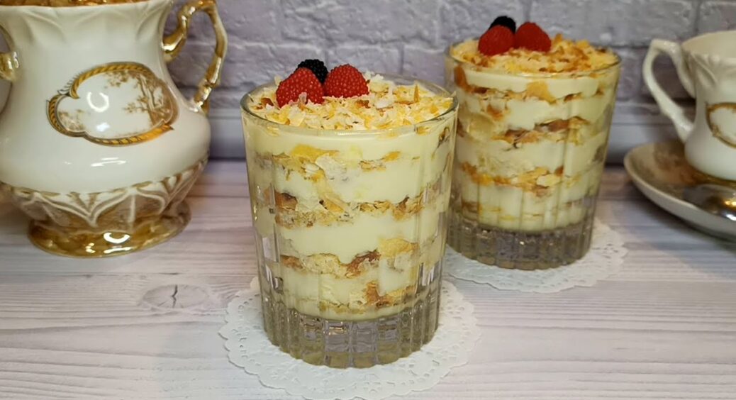 Лінивий “Наполеон у банці” — рецепт десерту, який готую за 10 хвилин — смачно і просто 