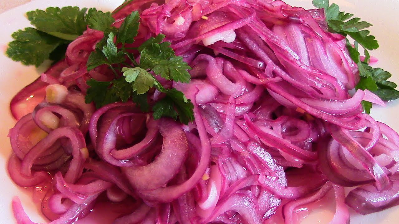 Рецепт маринованої червоної цибулі 