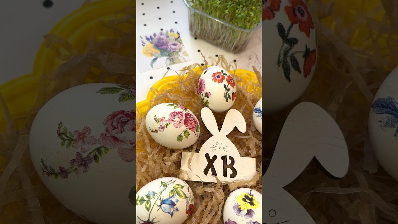 Техніка декупажу для декорування яєць на Великдень