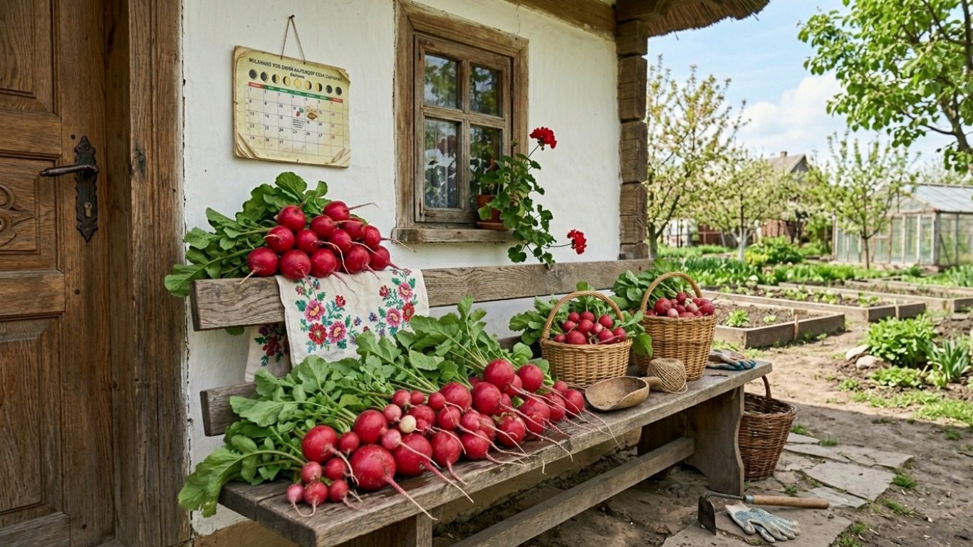 Строки посіву редиски навесні. Фото: Сенсація