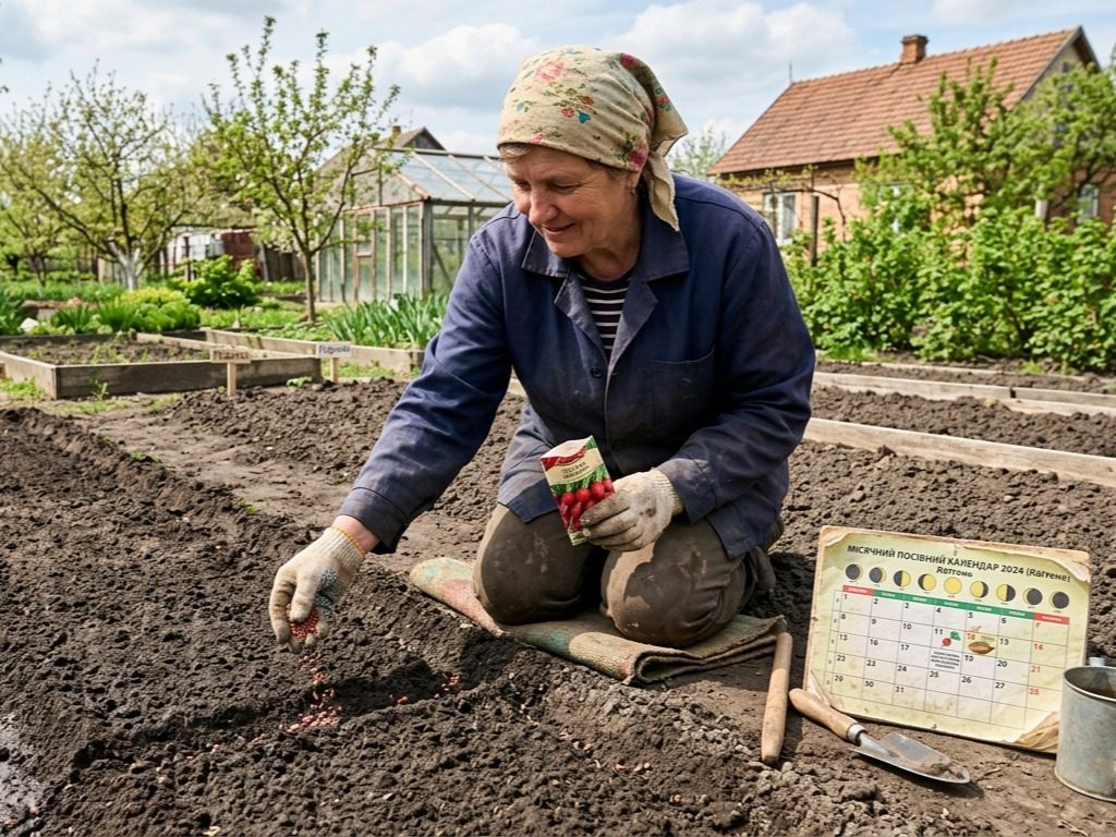 Строки посіву редиски у відкритий ґрунт. Фото: Сенсація