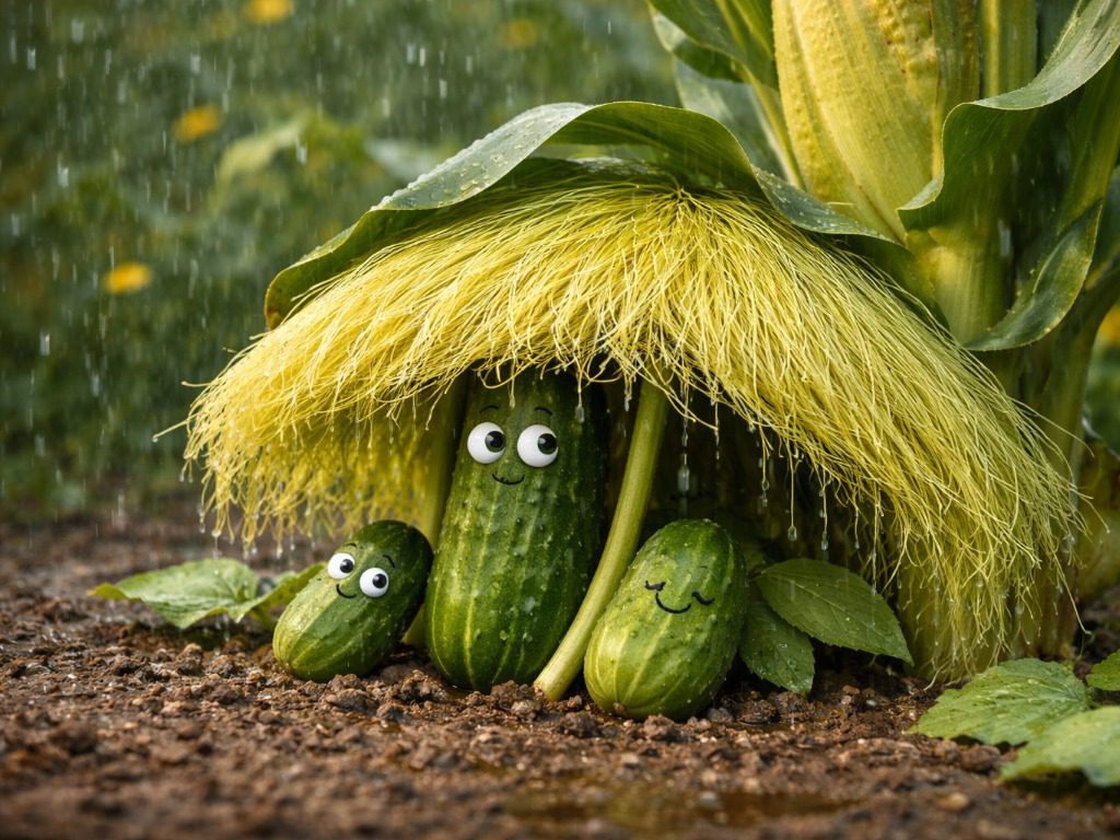 Які рослини посадити поруч з огірками. Фото: Сенсація