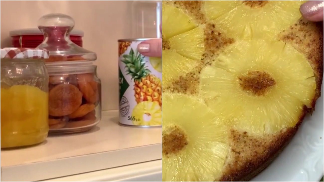 Рецепт швидкого пирога з консервованим ананасом із італійського журналу Фото: YouTube Готую, їм, живу!