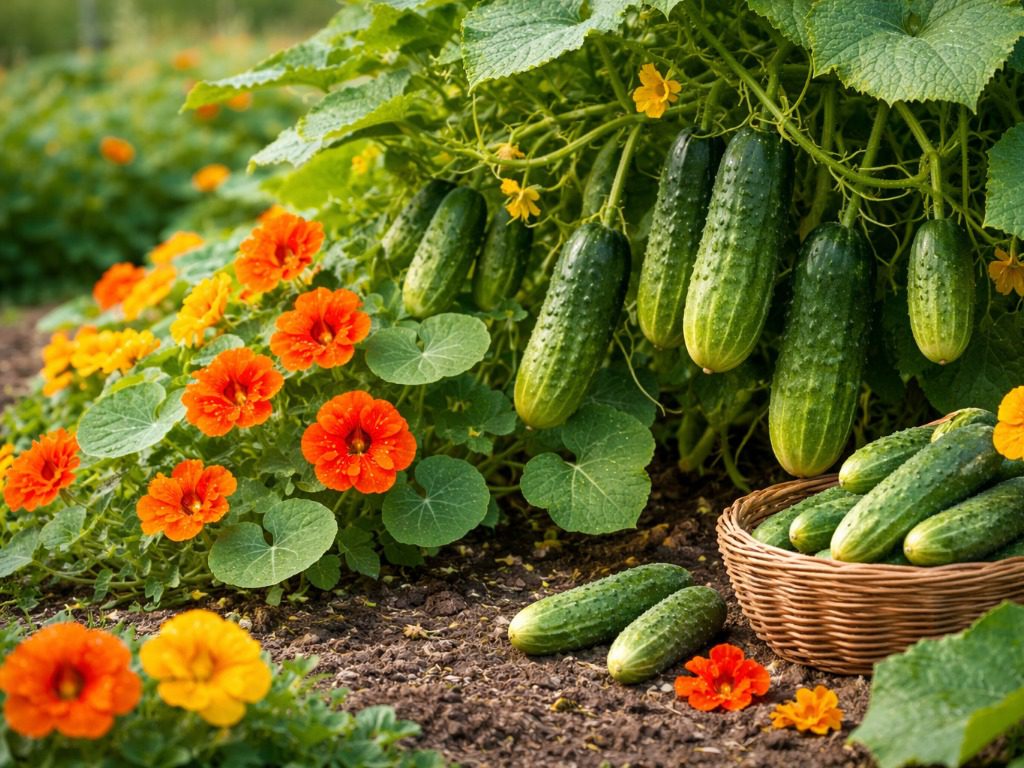 Які рослини посадити поруч з огірками. Фото: Сенсація