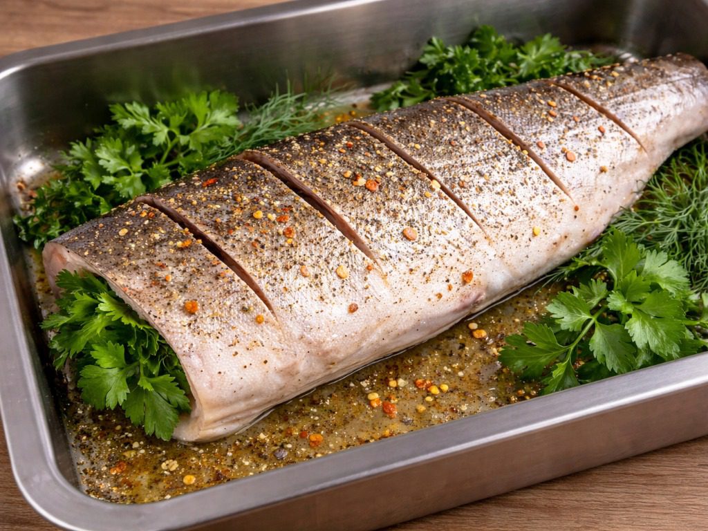 Швидкий рецепт горбуші, запеченої під хлібною скоринкою та сиром. Фото: Сенсація