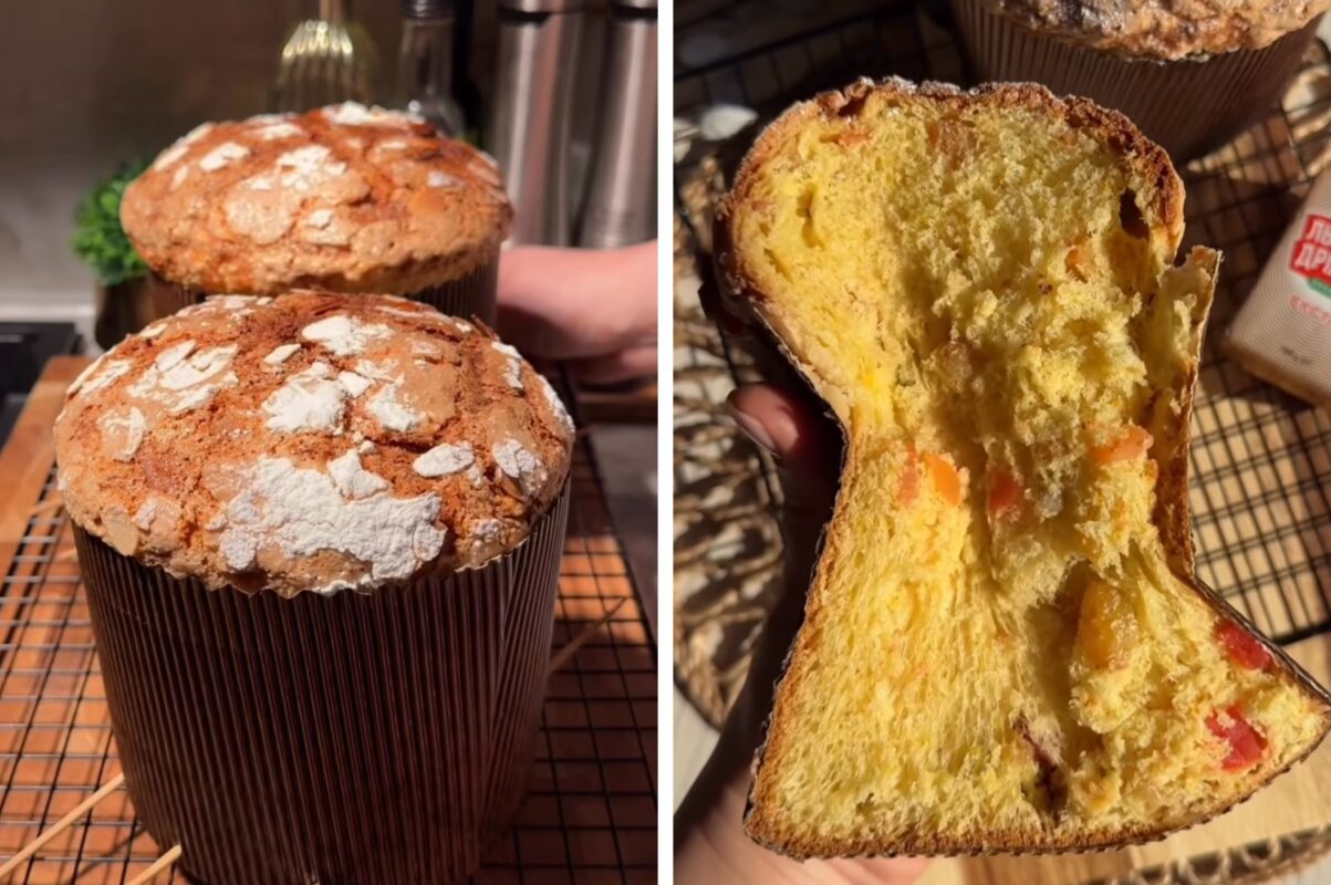 Кулінари поділились рецептом повітряної паски Панетоне з начинкою. Фото з Instagram @anny.cooking