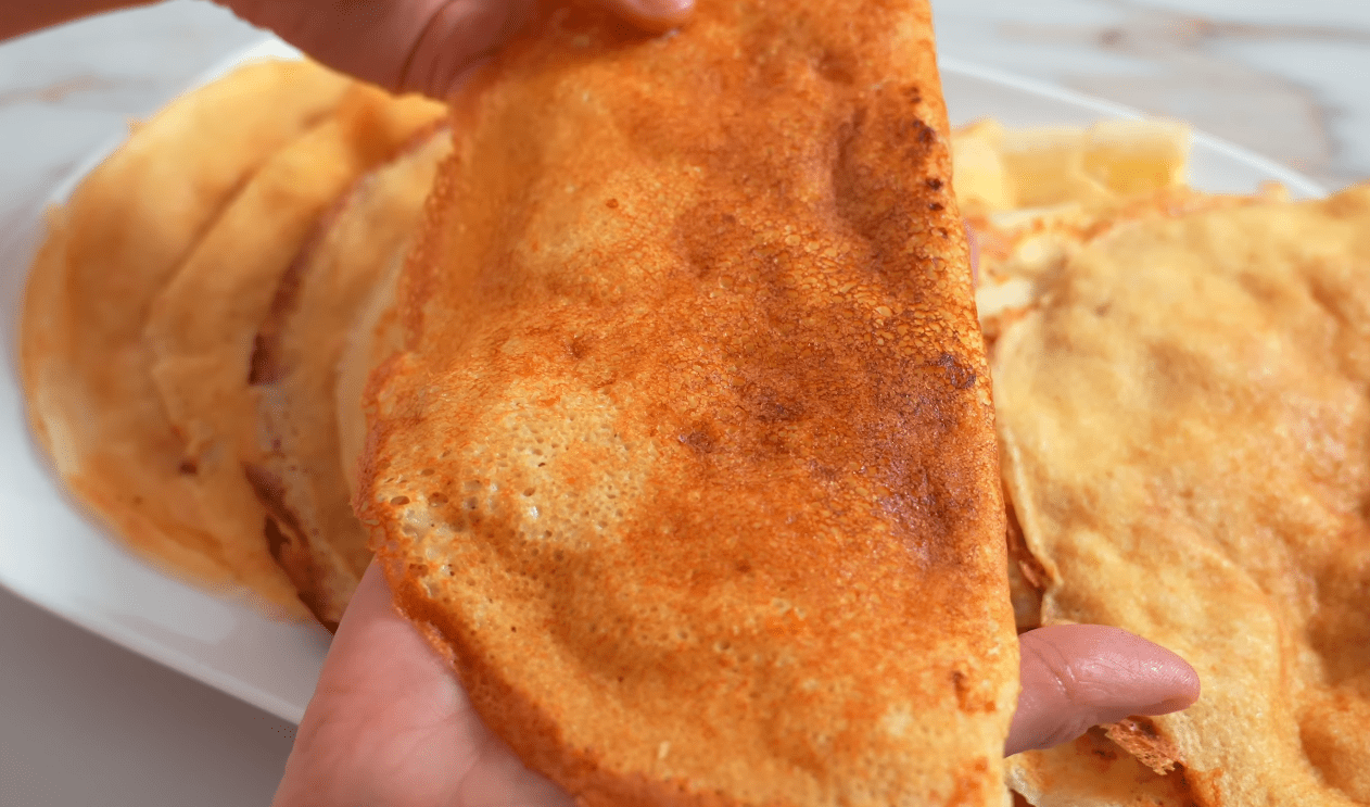 Рецепт млинців із фаршем як чебуреки