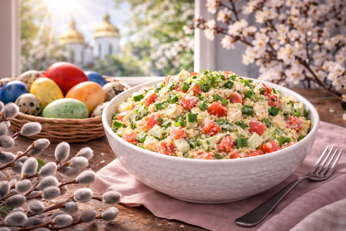 Рецепт святкового салату з плавленим сирком. Фото: Сенсація