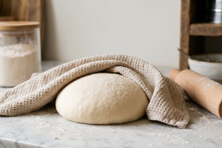 Пухке тісто на кефірі, яке підходить для пиріжків та пирогів з будь-якою начинкою