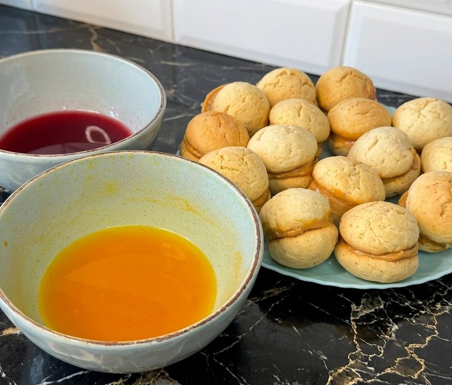 Рецепт смачних та ароматних тістечок "Персики" з горіхами та ніжним кремом