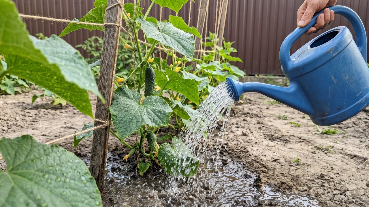 Полив має бути регулярним, щоб підтримувати рівномірну вологість ґрунту