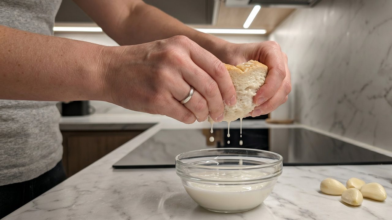 Розмочений у молоці батон треба в котлетах для соковитості