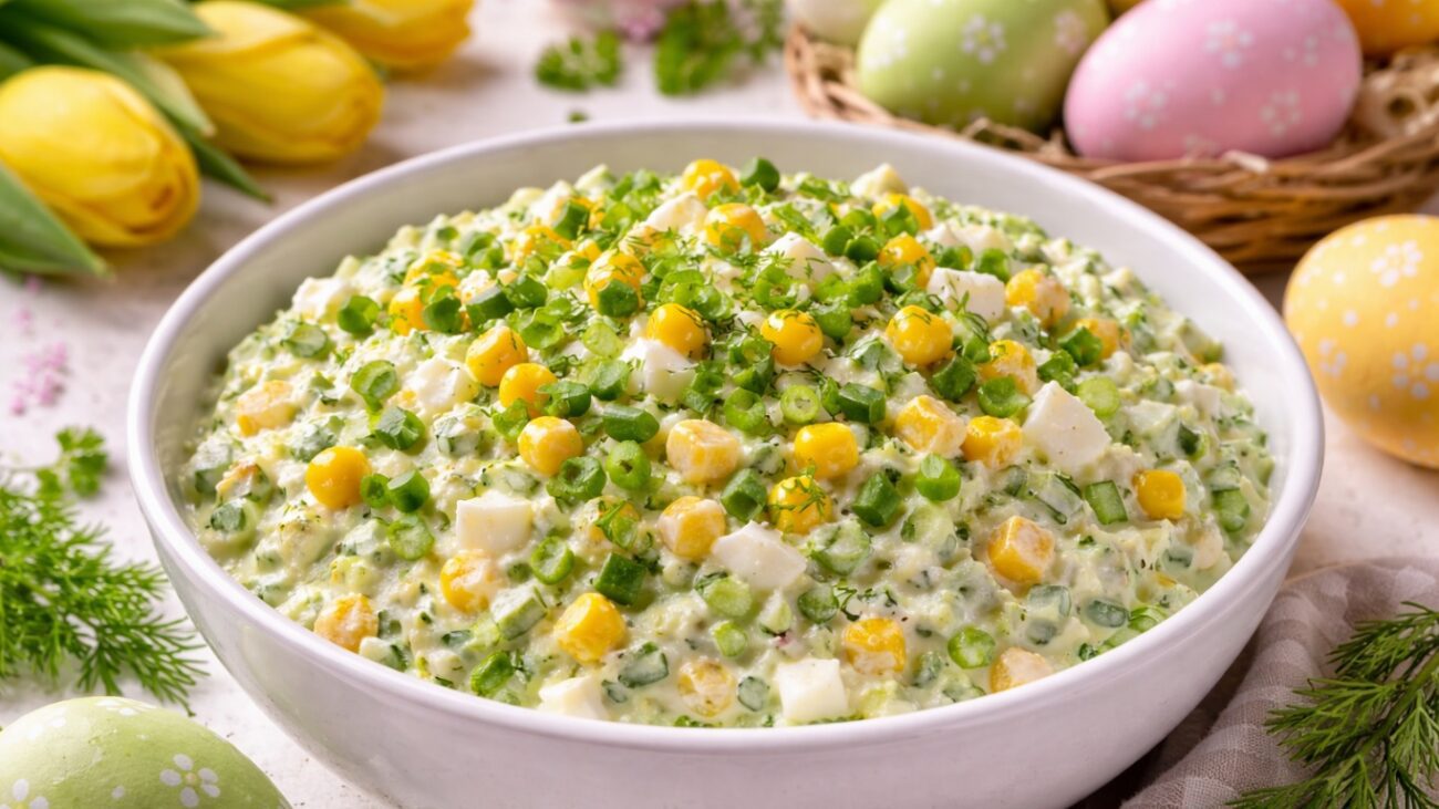 Рецепт святкового салату Великодній експрес. Фото: Сенсація