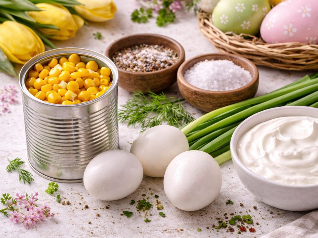 Рецепт святкового салату Великодній експрес. Фото: Сенсація