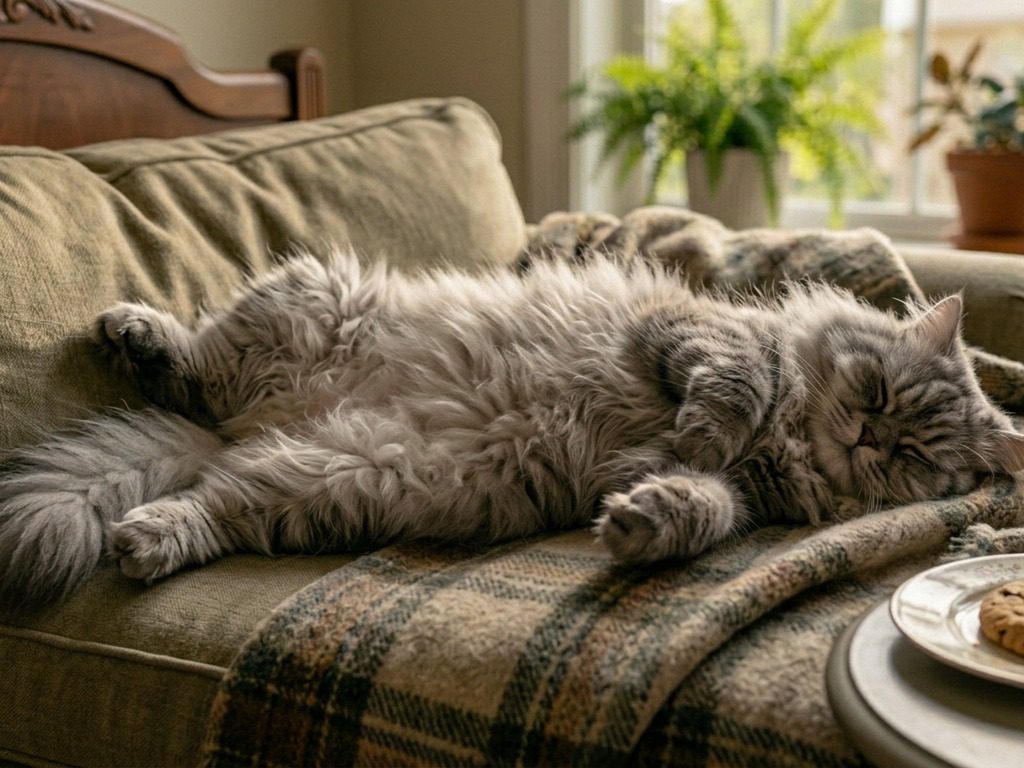 Як зрозуміти стан кота по тій позі, в якій він спить. Фото: Сенсація