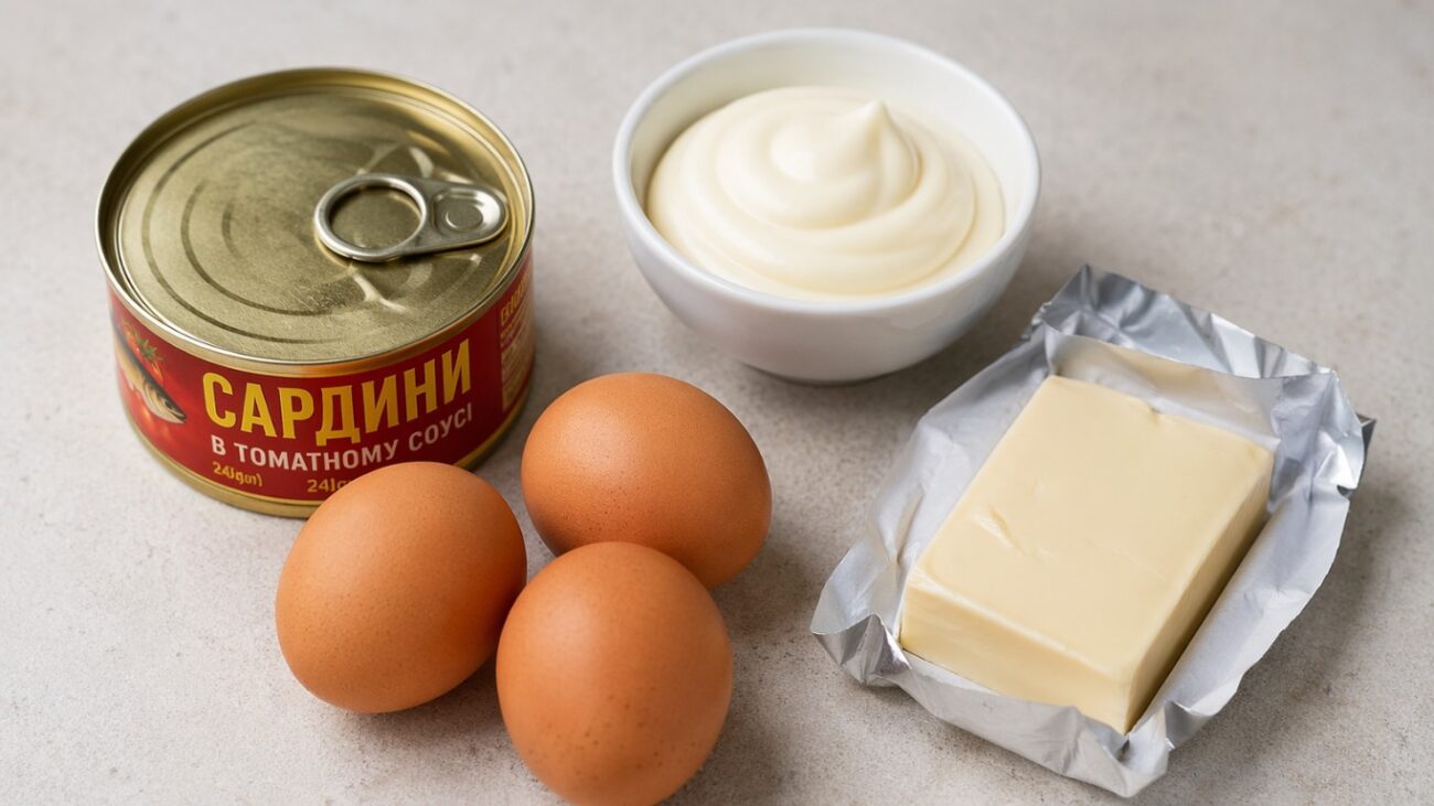 Рецепт намазки з плвленого сирка, яєць та сардин у томатному соусі. Фото: Сенсація