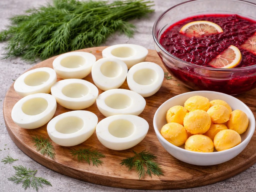 Рецепт закуски з яєць, сиру та буряка на Великодній стіл. Фото: Сенсація