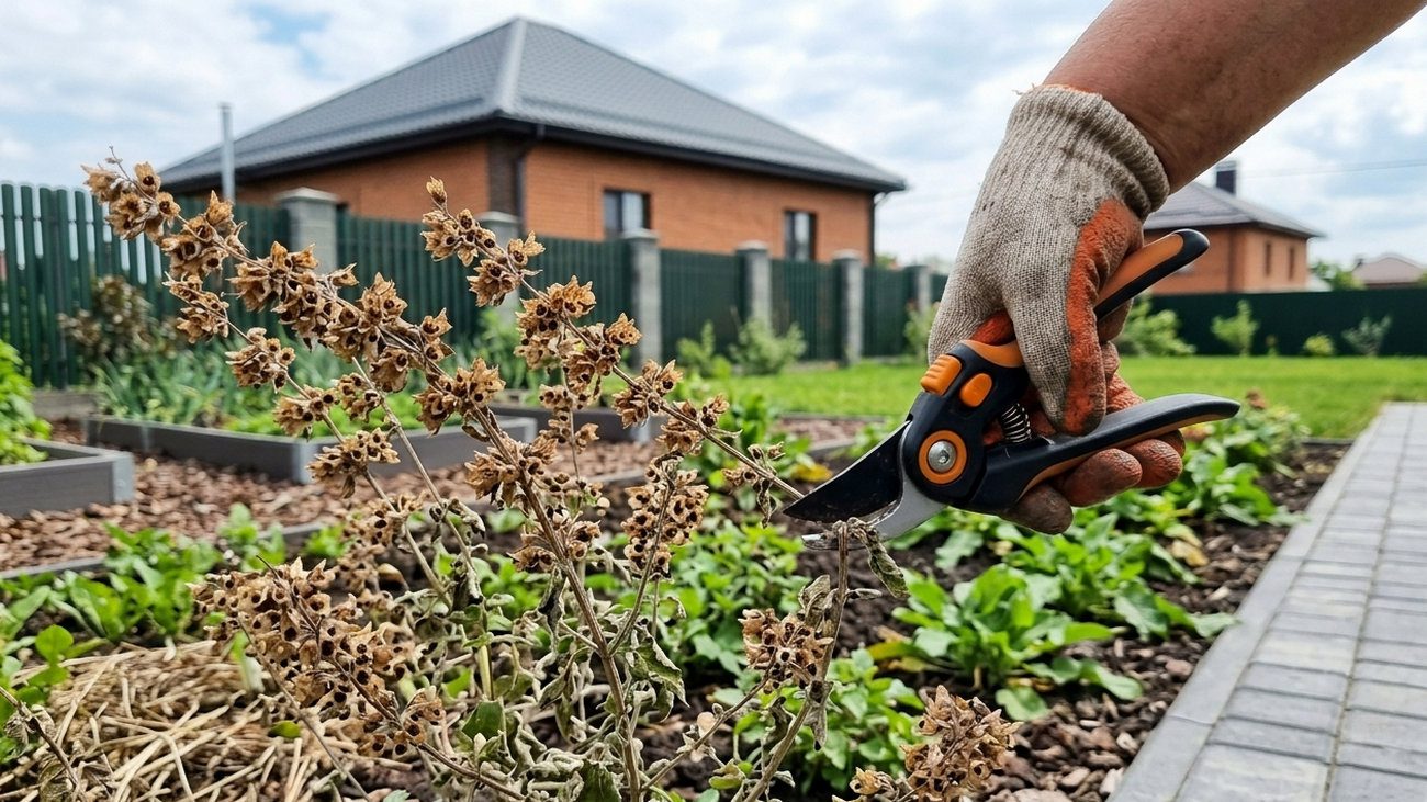 Меліса розмножується цвітом, тому його потрібно вчасно прибирати