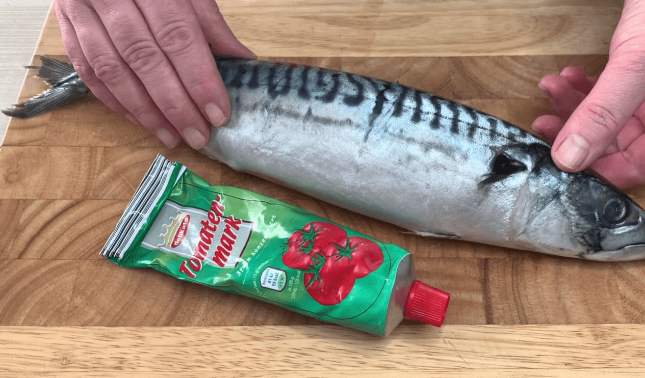 Новий рецепт скумбрії з томатною пастою в підливі всього за 30 хвилин Фото: Ютуб-канал Готую, їм, живу!