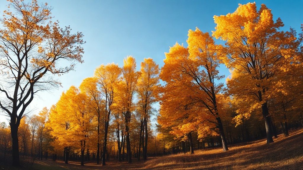 Осінній пейзаж у жовтні