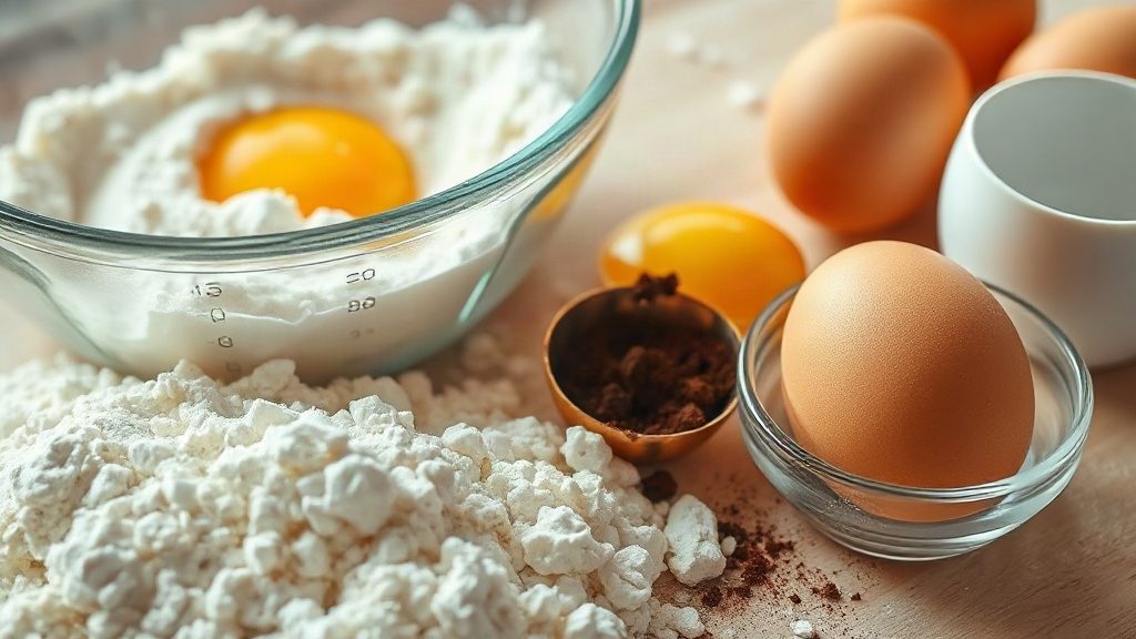 Інгредієнти для приготування домашнього торта