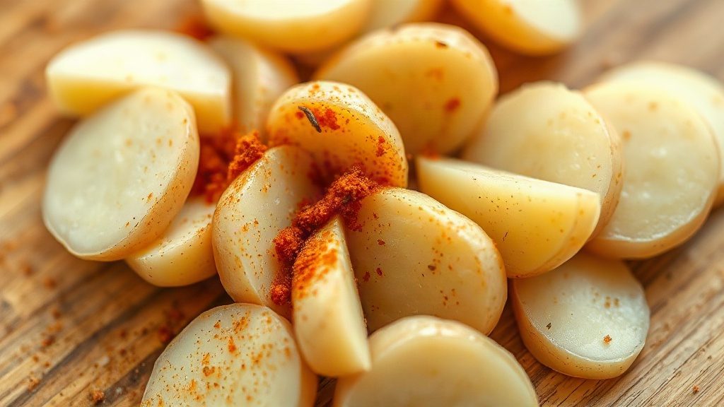 Процес приготування картоплі зі спеціями