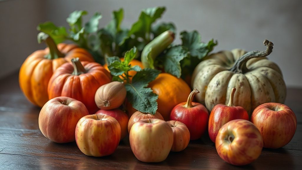 Корисні осінні продукти та овочі