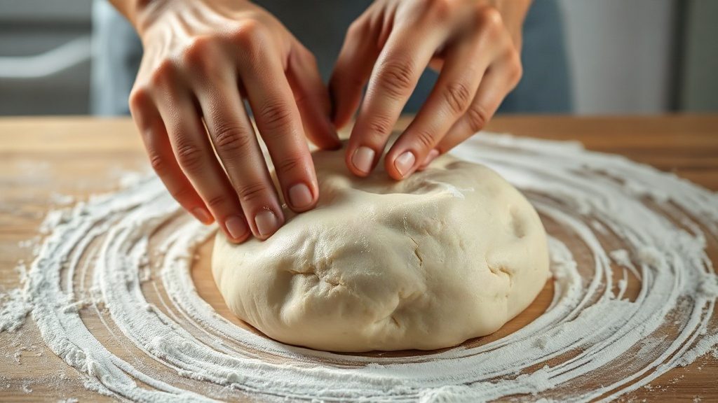 Вимішування м'якого тіста руками