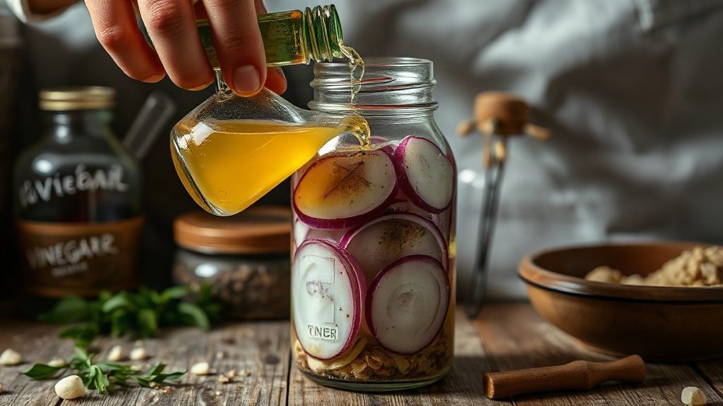 Процес приготування маринованої цибулі вдома