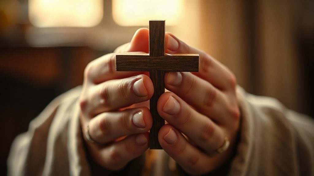 Руки, складені у щирій молитві за рідних і близьких людей