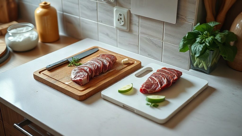 Роздільні дошки для продуктів на кухні