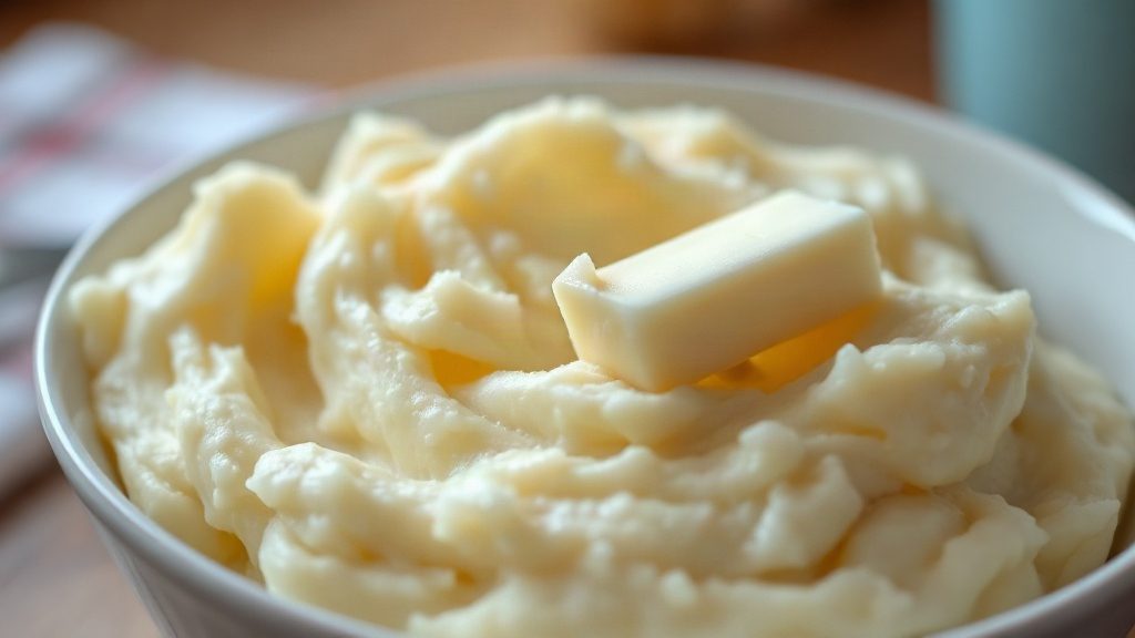 Ідеально біле та повітряне пюре з картоплі у глибокій тарілці