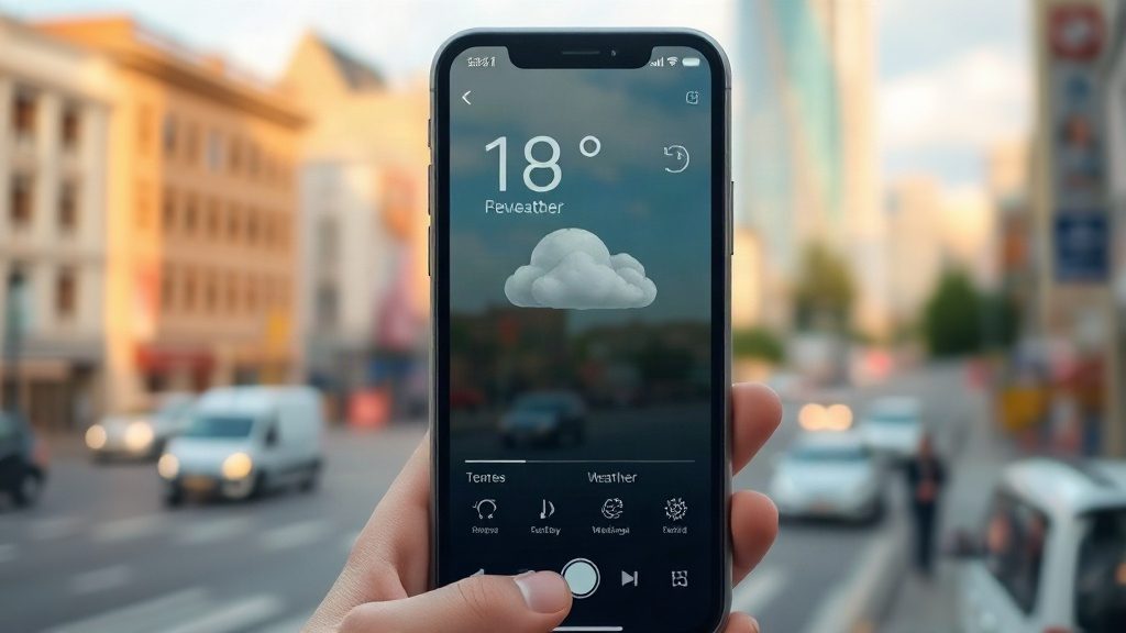 Прогноз погоди на смартфоні у Дніпрі