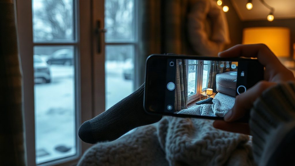 Зимові теплі шкарпетки з махровою підошвою для обігріву ніг удома