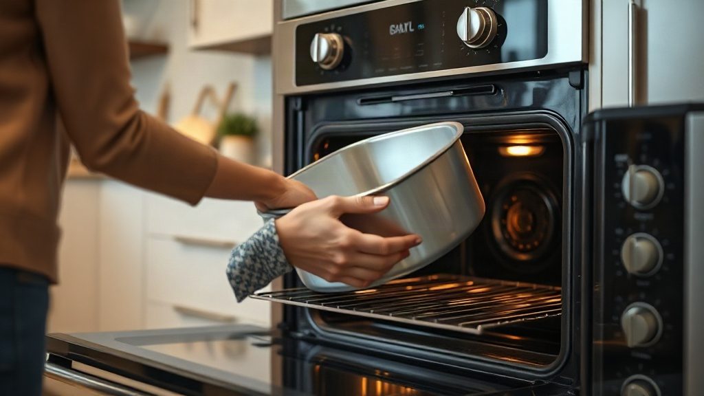 Процес випікання смачного пирога в духовці