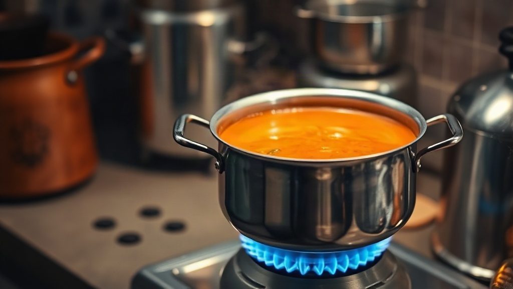 Приготування гарячого супу на газовому пальнику під час відключення електроенергії